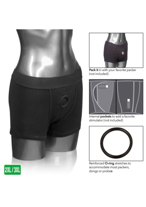 Boxer Brief Harness Black Calexotics
