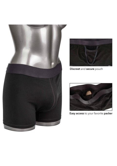 Boxer Brief with Packing Pouch Black Calexotics Boxer Brief with Packing Pouch Black Calexotics