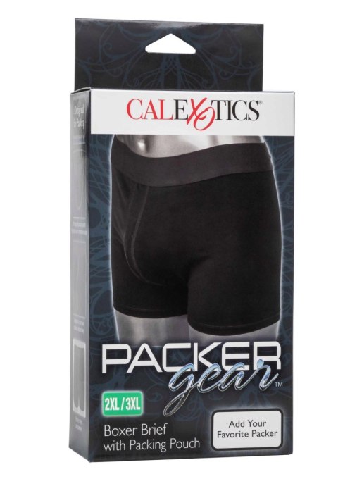 Boxer Brief with Packing Pouch Black Calexotics Boxer Brief with Packing Pouch Black Calexotics