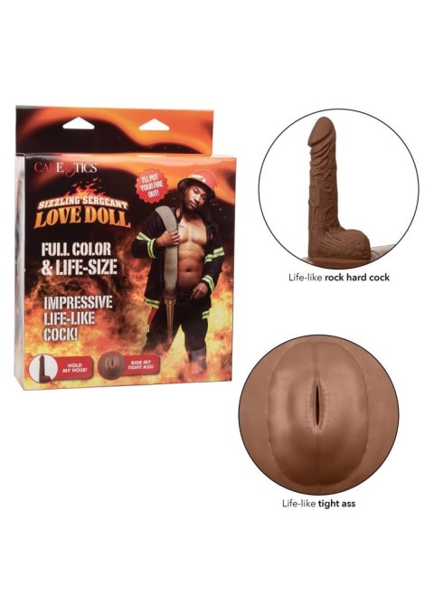 Sizzling Sergeant Love Doll Brown skin tone Calexotics Sizzling Sergeant Love Doll Brown skin tone Calexotics
