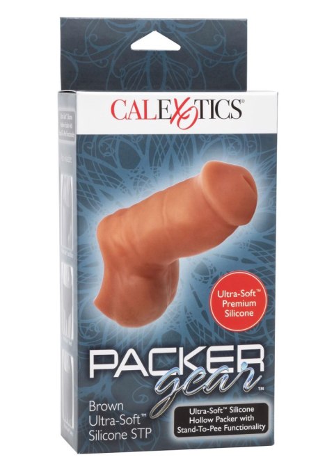 Soft Silicone Stand-To-Pee Brown skin tone Calexotics