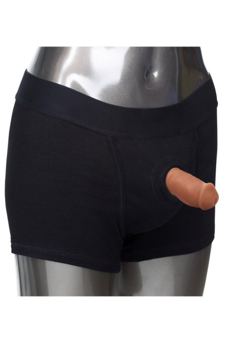 Soft Silicone Stand-To-Pee Brown skin tone Calexotics