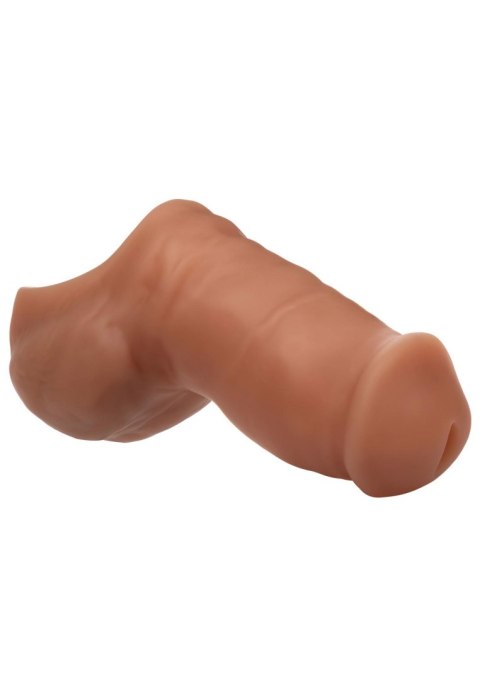 Soft Silicone Stand-To-Pee Brown skin tone Calexotics