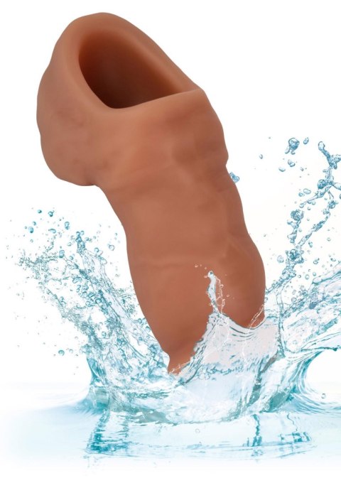 Soft Silicone Stand-To-Pee Brown skin tone Calexotics