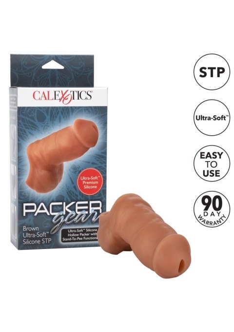Soft Silicone Stand-To-Pee Brown skin tone Calexotics