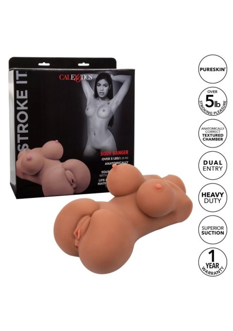Stroke It Body Banger Brown skin tone Calexotics
