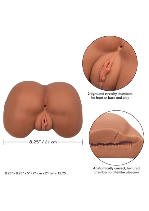 Stroke It Life size Ass Brown skin tone Calexotics