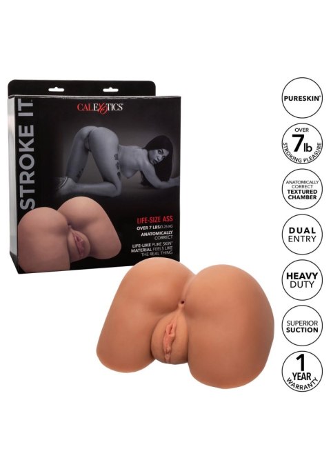 Stroke It Life size Ass Brown skin tone Calexotics