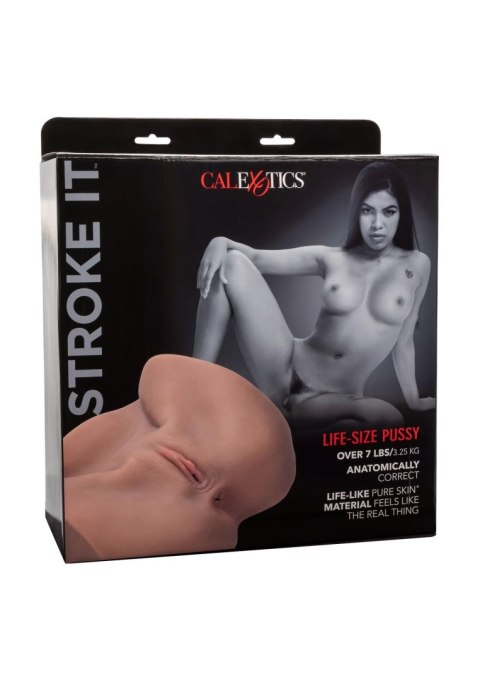 Stroke It Life size Pussy Brown skin tone Calexotics
