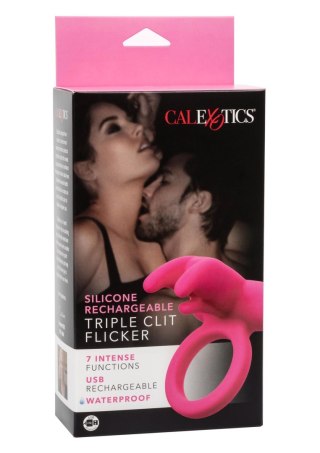 Triple Clit Flicker Recharge Pink Calexotics