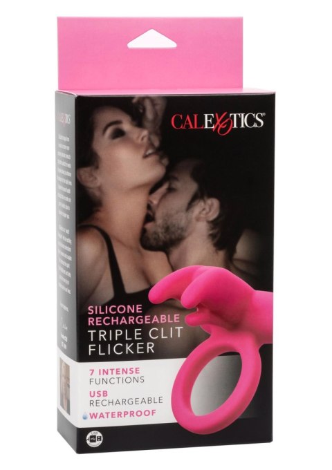 Triple Clit Flicker Recharge Pink Calexotics