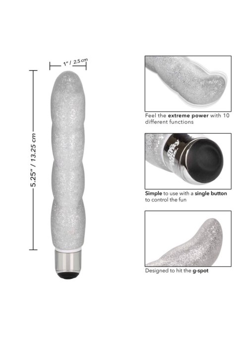 Screwnicorn G-Spot Vibrator Silver Calexotics Screwnicorn G-Spot Vibrator Silver Calexotics