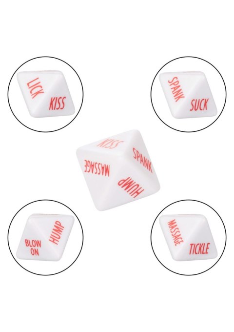 Tempt & Tease Dice White Calexotics