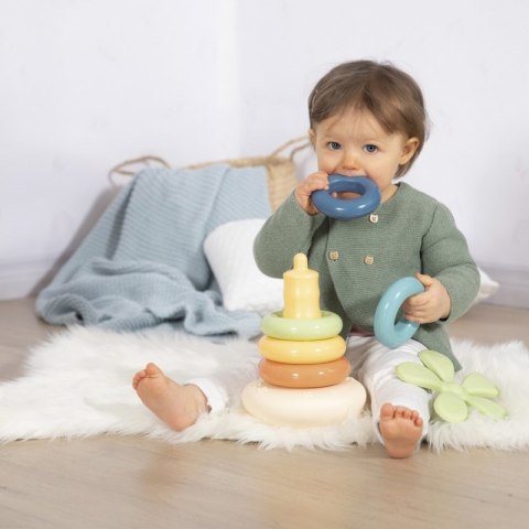 SMOBY Little Green Duża Piramidka z Krążków Bioplastik Palma 6el. Smoby SMOBY Little Green Duża Piramidka z Krążków Bioplastik Palma 6el. Smoby
