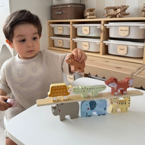 TOOKY TOY Drewniane Klocki Układanka Zwierzątka Montessori 9 el. Tooky Toy TOOKY TOY Drewniane Klocki Układanka Zwierzątka Montessori 9 el. Tooky Toy