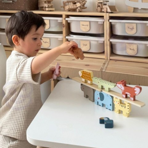 TOOKY TOY Drewniane Klocki Układanka Zwierzątka Montessori 9 el. Tooky Toy TOOKY TOY Drewniane Klocki Układanka Zwierzątka Montessori 9 el. Tooky Toy