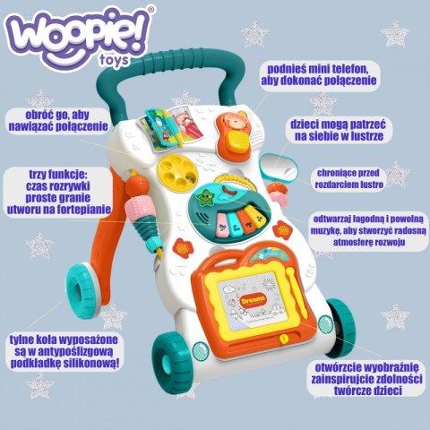 WOOPIE BABY Grający Chodzik z Znikopisem Woopie WOOPIE BABY Grający Chodzik z Znikopisem Woopie