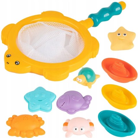 WOOPIE BABY Zestaw do Kąpieli Morskie Zwierzątka + Łódki + Siatka do Wyławania Woopie WOOPIE BABY Zestaw do Kąpieli Morskie Zwierzątka + Łódki + Siatka do Wyławania Woopie