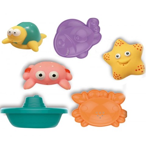 WOOPIE BABY Zestaw do Kąpieli Morskie Zwierzątka + Łódki + Siatka do Wyławania Woopie WOOPIE BABY Zestaw do Kąpieli Morskie Zwierzątka + Łódki + Siatka do Wyławania Woopie
