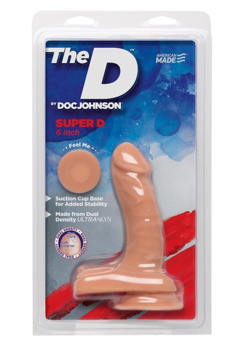 Dildo-THE SUPER D VANILLA 6 INCH Doc Johnson Dildo-THE SUPER D VANILLA 6 INCH Doc Johnson
