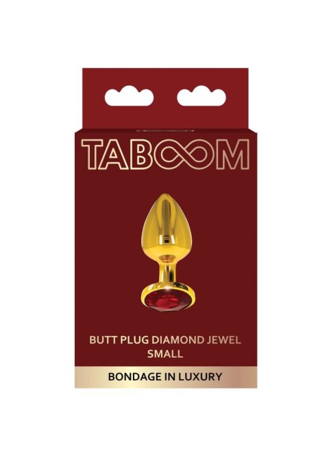 Butt Plug With Diamond Jewel S Gold Taboom Butt Plug With Diamond Jewel S Gold Taboom