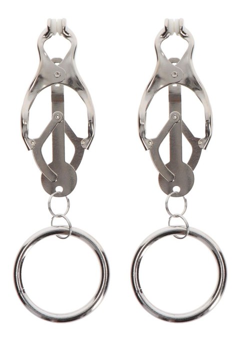 Butterfly Clamps With Ring Silver Taboom Butterfly Clamps With Ring Silver Taboom
