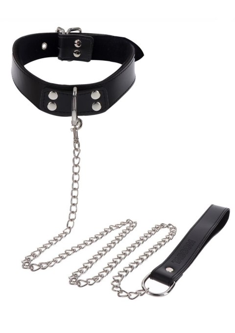 Elegant Collar and Chain Leash Black Taboom Elegant Collar and Chain Leash Black Taboom