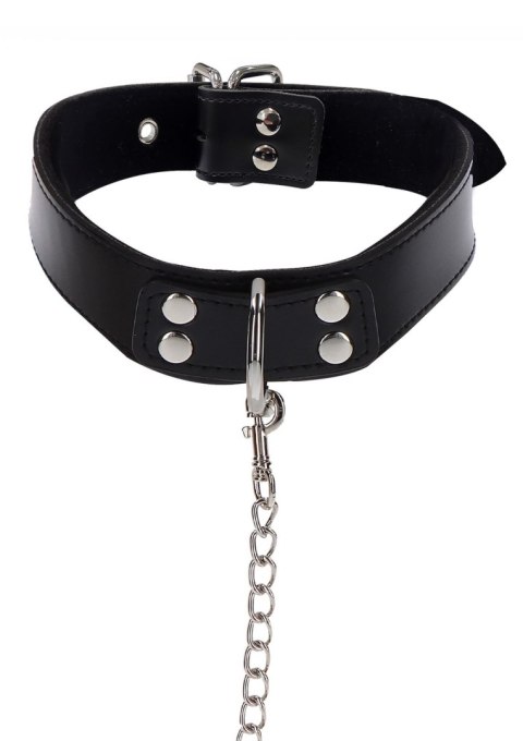 Elegant Collar and Chain Leash Black Taboom Elegant Collar and Chain Leash Black Taboom
