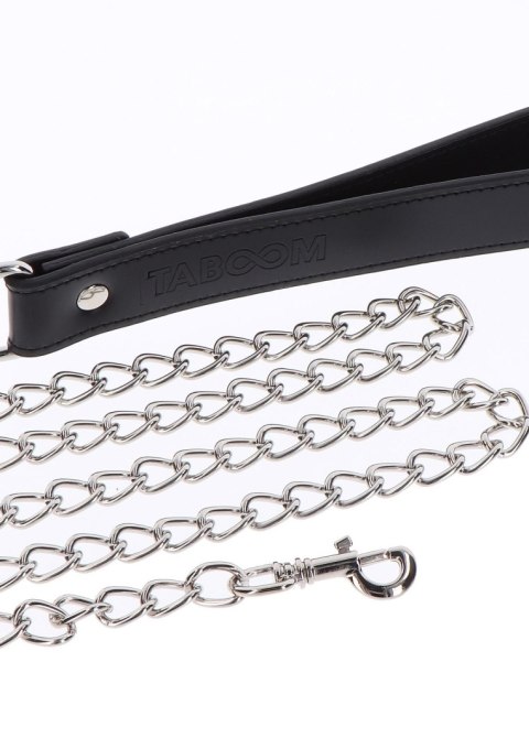 Elegant Collar and Chain Leash Black Taboom Elegant Collar and Chain Leash Black Taboom