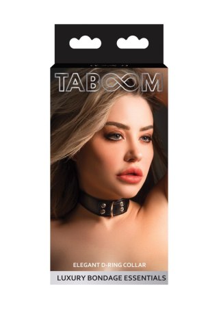 Elegant D-Ring Collar Black Taboom