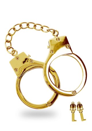 Gold Plated BDSM Handcuffs Gold Taboom