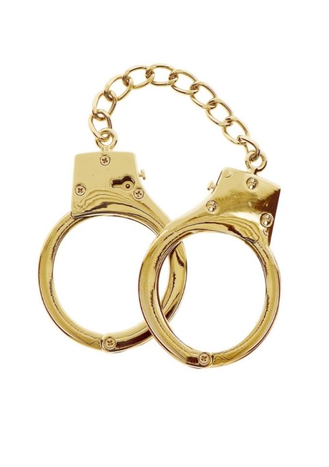 Gold Plated BDSM Handcuffs Gold Taboom