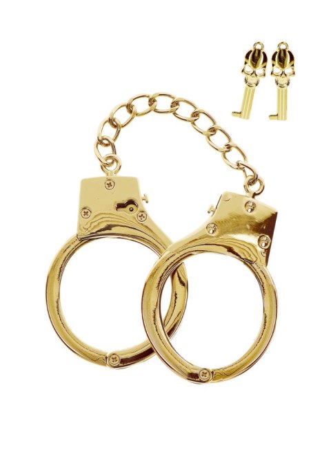 Gold Plated BDSM Handcuffs Gold Taboom