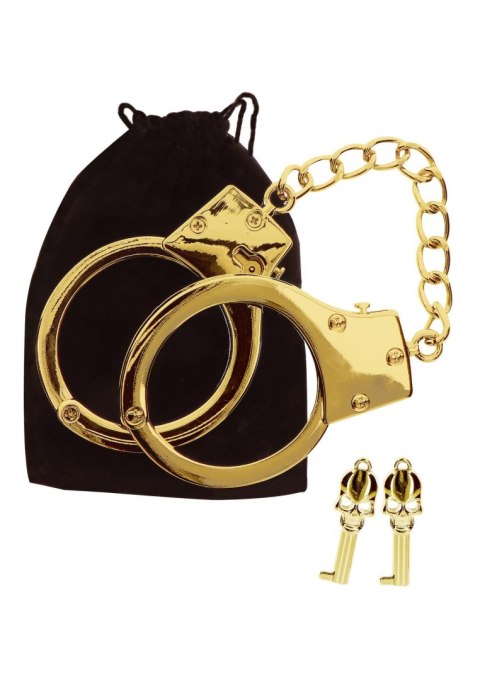 Gold Plated BDSM Handcuffs Gold Taboom