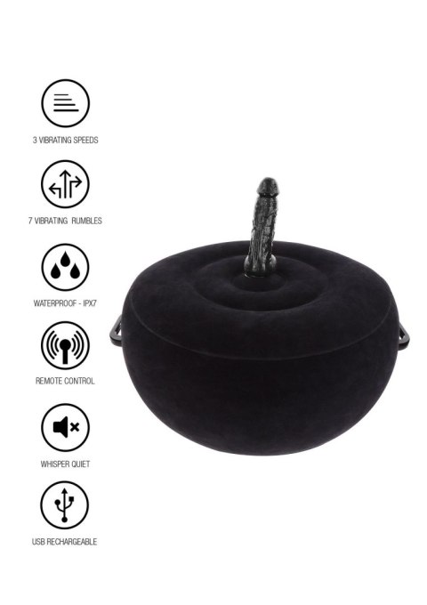 Inflatable Fuck Seat w. Remote Black Taboom Inflatable Fuck Seat w. Remote Black Taboom