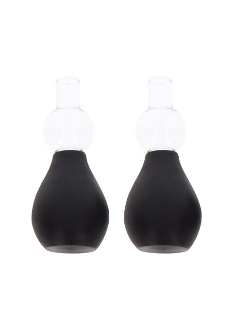 Nipple Enlargers with 8 Rings Black Taboom