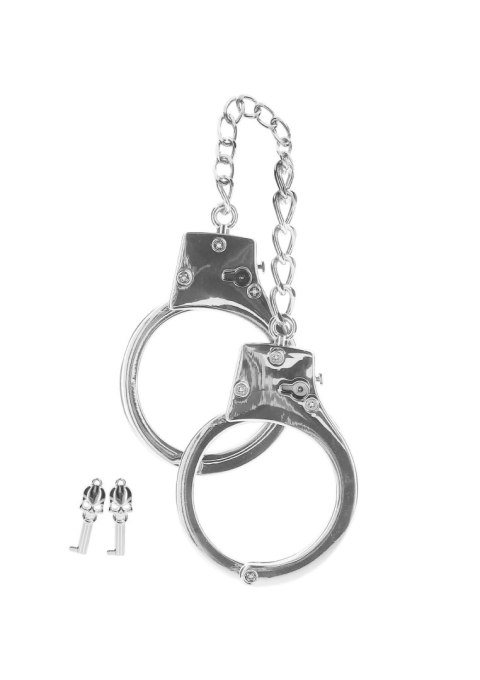 Silver Plated BDSM Handcuffs Silver Taboom