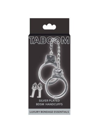 Silver Plated BDSM Handcuffs Silver Taboom