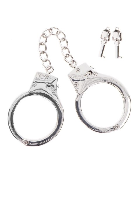 Silver Plated BDSM Handcuffs Silver Taboom