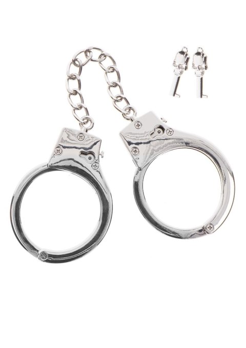 Silver Plated BDSM Handcuffs Silver Taboom