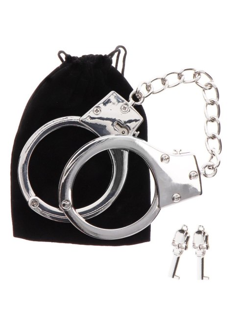 Silver Plated BDSM Handcuffs Silver Taboom