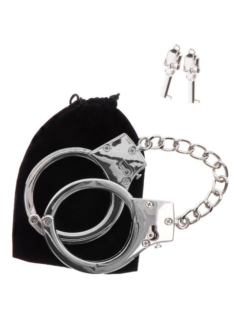 Silver Plated BDSM Handcuffs Silver Taboom