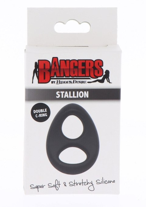 Soft Silicone Stallion C-Ring Black Hidden Desire Soft Silicone Stallion C-Ring Black Hidden Desire