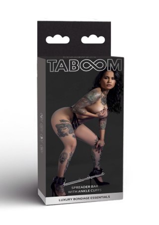 Spreader Bar with Ankle Cuffs Black Taboom