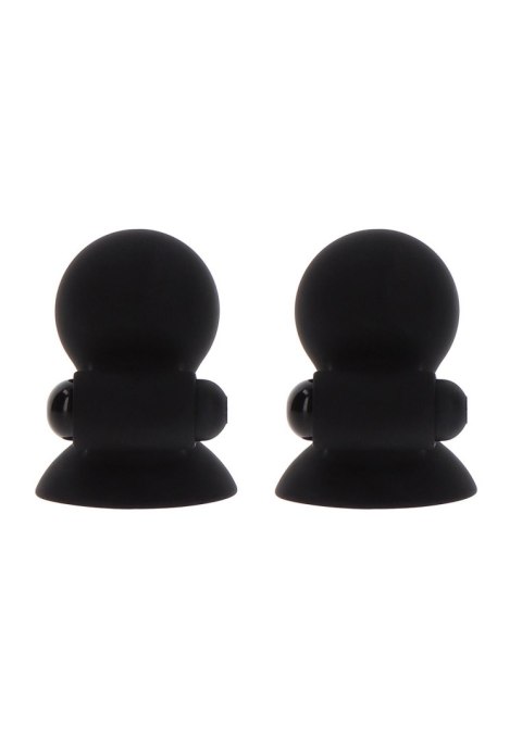 Vibrating Nipple Suckers Black Taboom