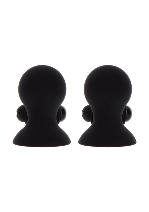 Vibrating Nipple Suckers Black Taboom