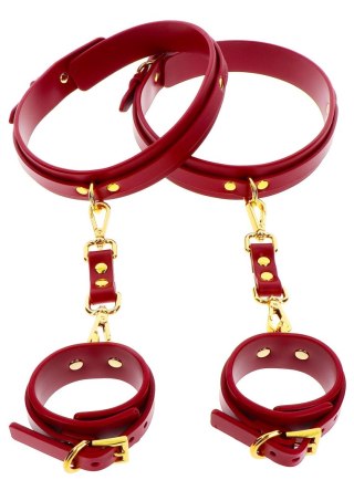 Wrist To Thigh Cuff Set Red Taboom