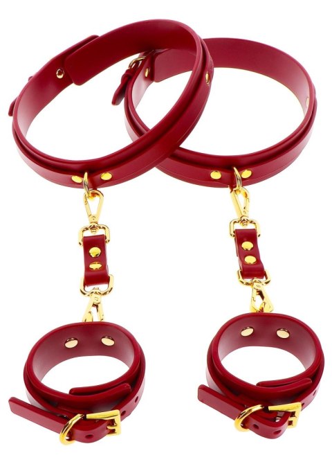 Wrist To Thigh Cuff Set Red Taboom