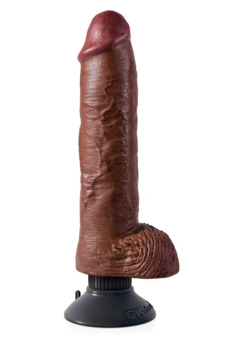 Cock With Balls 10 Inch Brown skin tone Pipedream