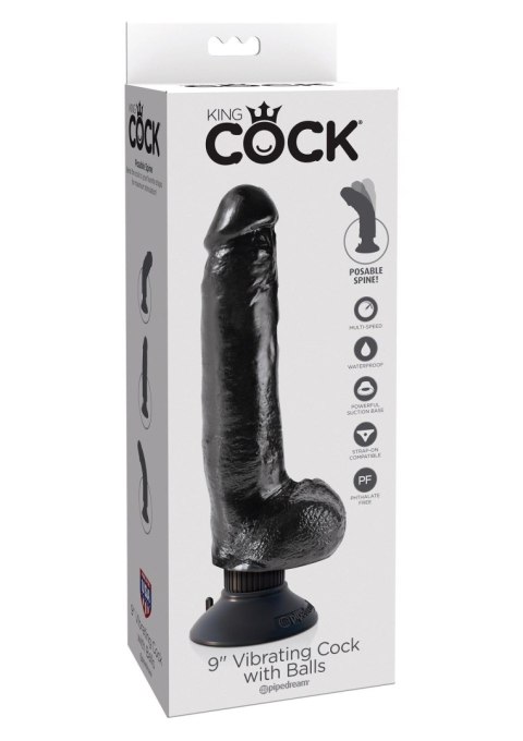 Cock With Balls 9 Inch Black Pipedream Cock With Balls 9 Inch Black Pipedream